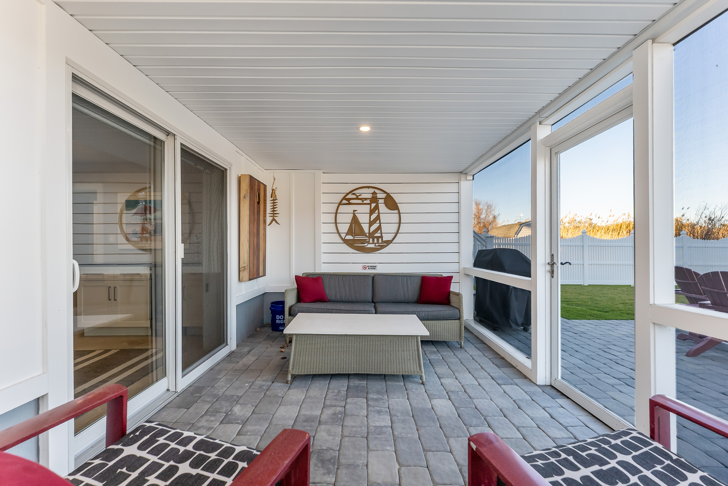 Large screened In Porch Off of Basement with Access to Pool Area