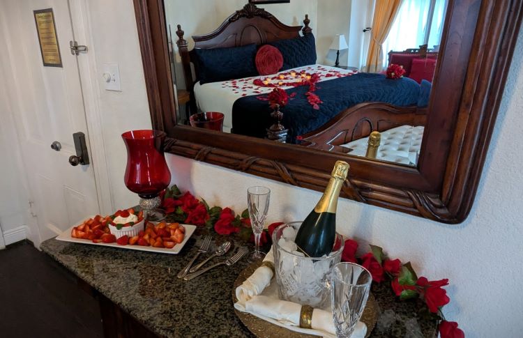 Romantic room celebration