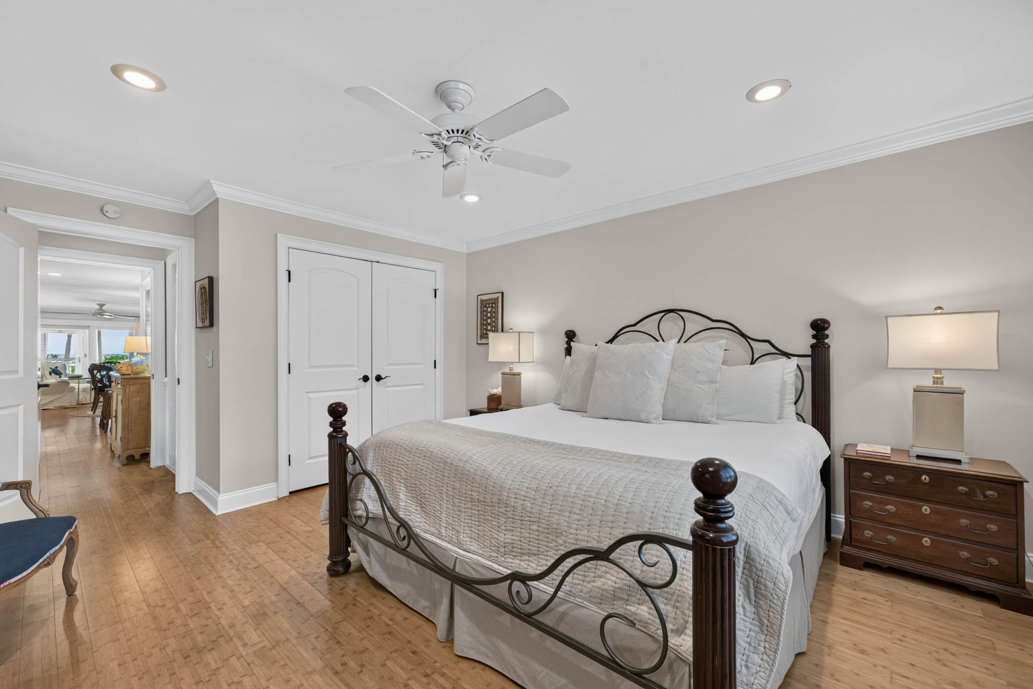 Bedroom 1: King Bed with hall bath | Oceans 22 | 22 Beach Club Villas, Wild Dunes | IOP Escapes