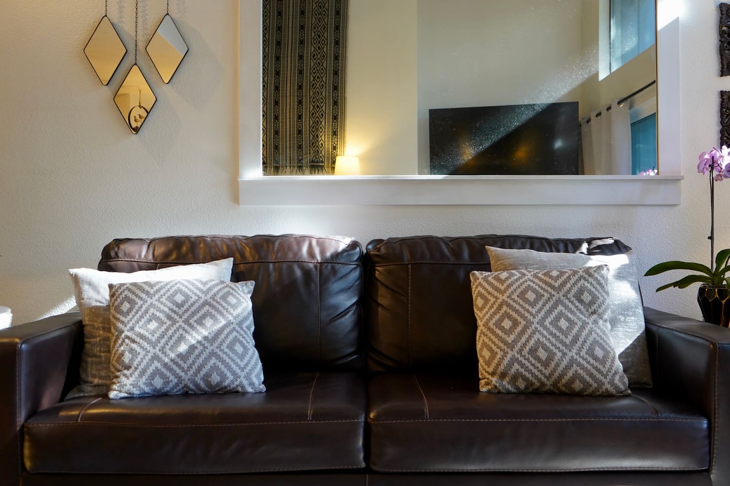 Leather Sleeper Sofa