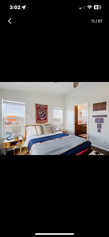 Primary bedroom with jacuzzi tub