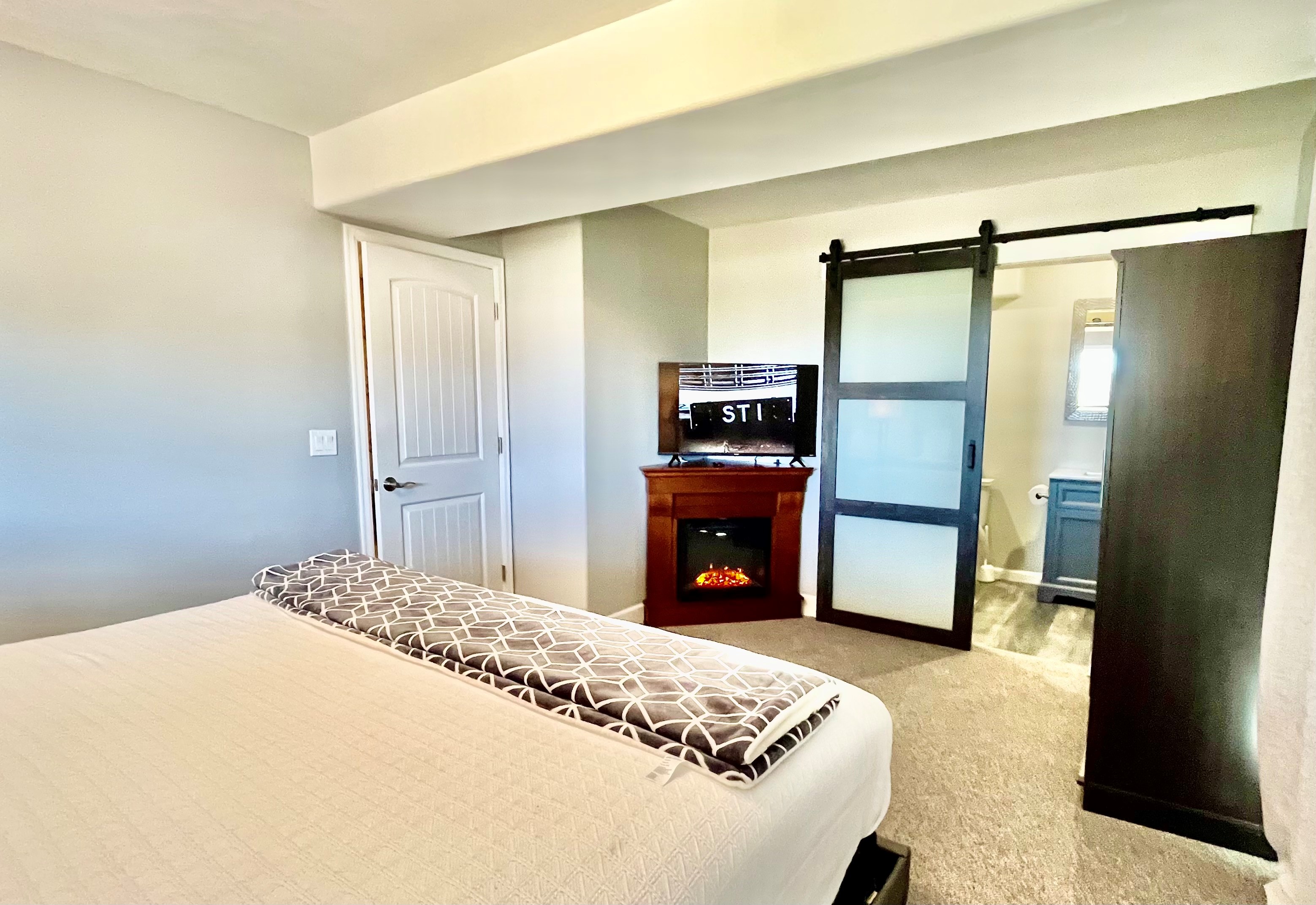 Fireplace and Smart TV