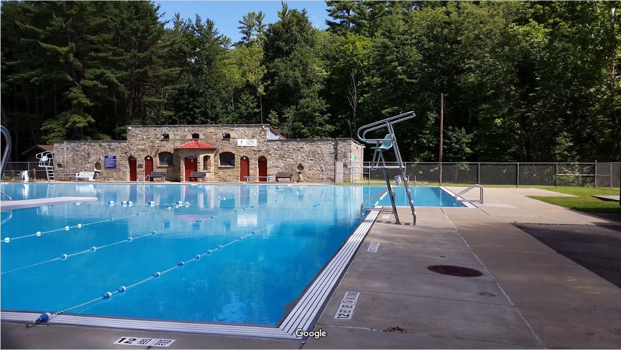 Briggs Community Pool is located approximately a mile away and is administered by the local YMCA.  There may be a fee for access
