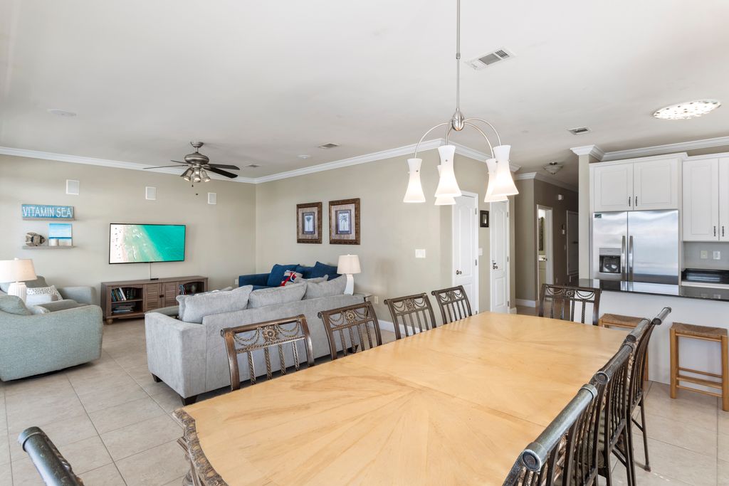 Second Floor: Dining Area – Spacious dining area with seating for 8.