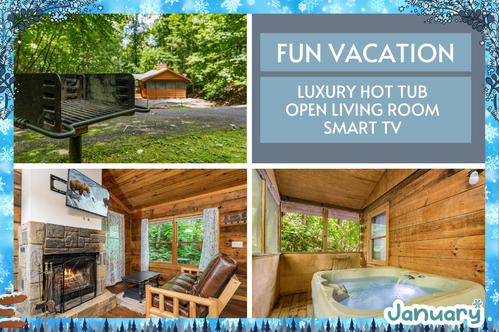 Smart TV, fireplace, and a hot tub? You just found your fun vacation