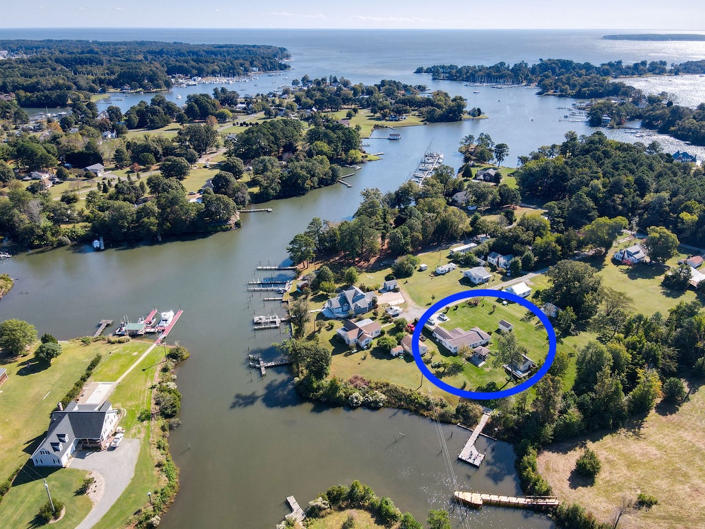 See how close we are to the Piankatank River and the Bay!