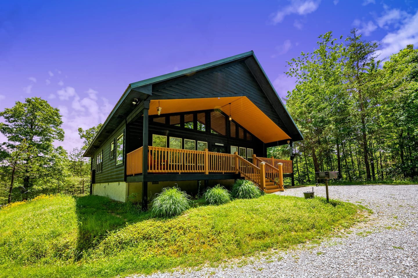 Freshly stained Black and Tan, you will love the modern atmosphere it provides.