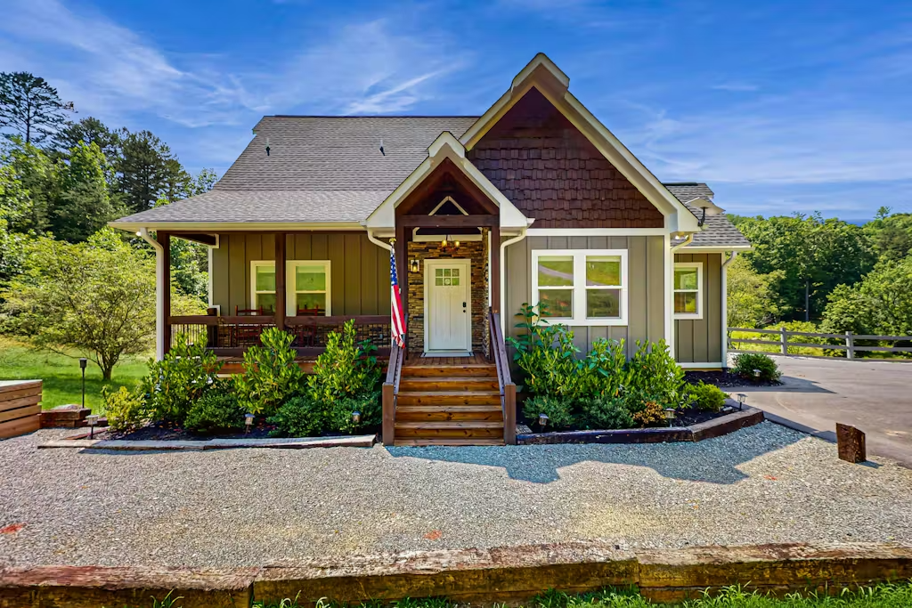Front door and porch