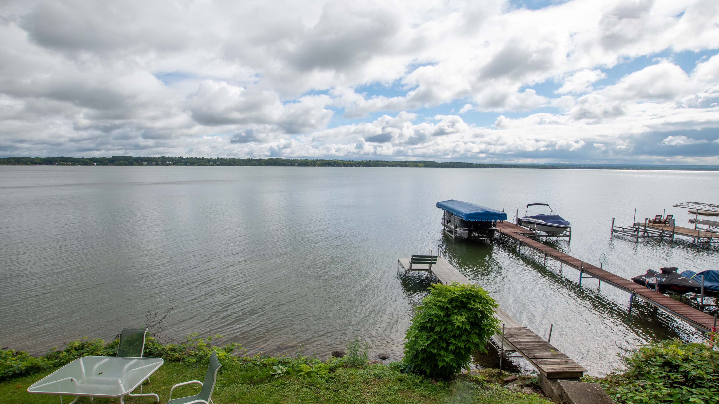 Shorter dock belongs to the property