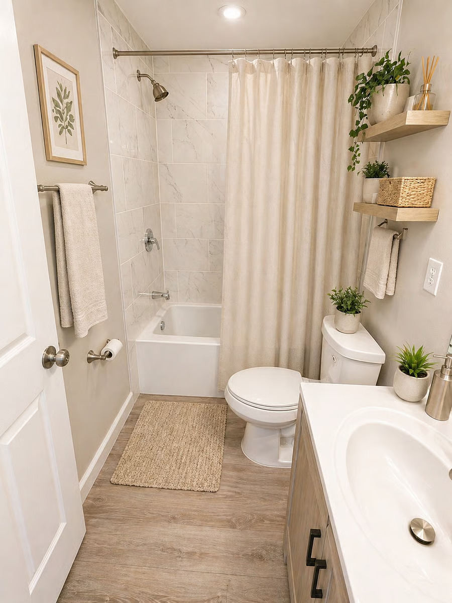 Gorgeous Tiled Shower!