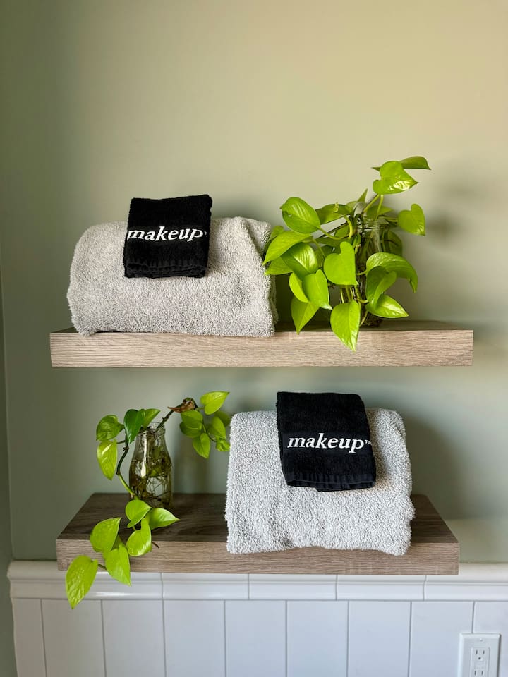 We provide everything you need - even towels for your make up!