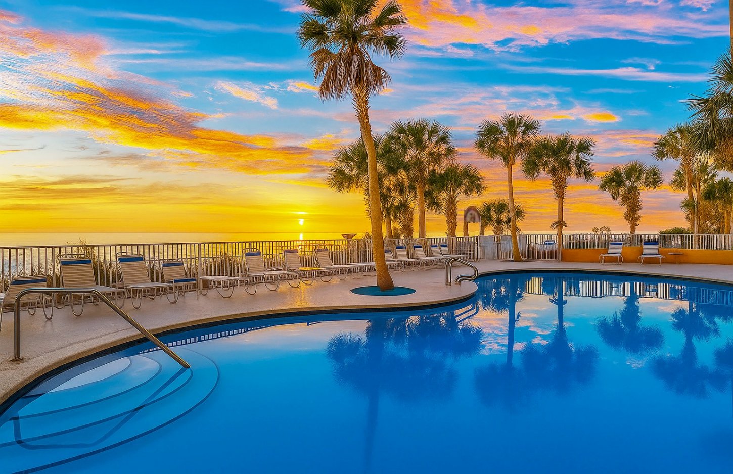 Sunset at Pool