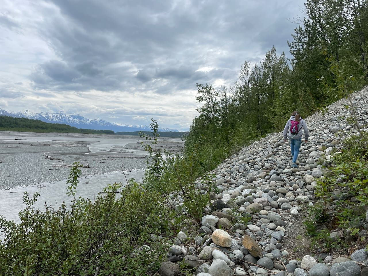 Nearby hiking trail - Palmer Rail Trail / Matanuska River