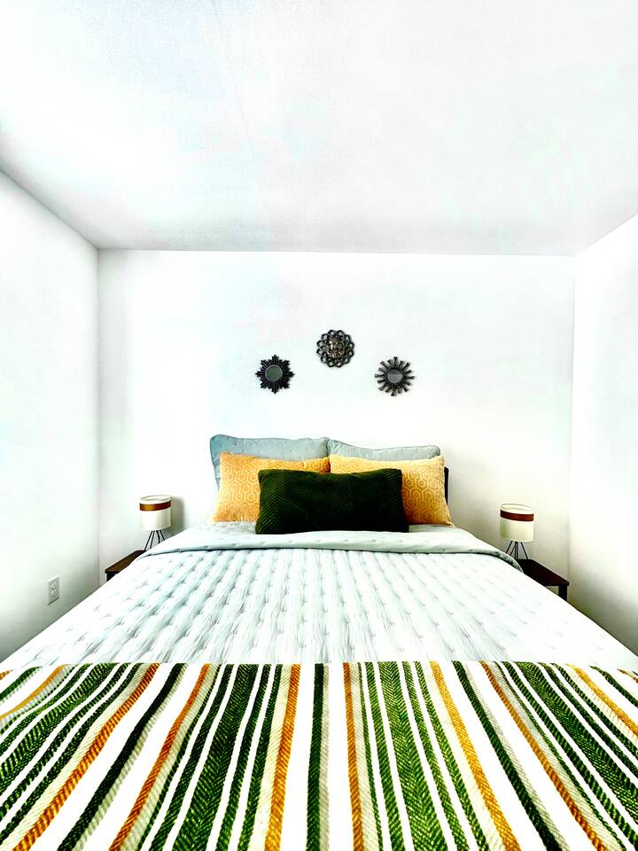 Comfortable full/double bed.