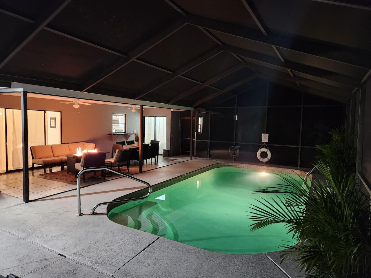 Pool area with plenty of space to seat, relax, tan and enjoy your stay