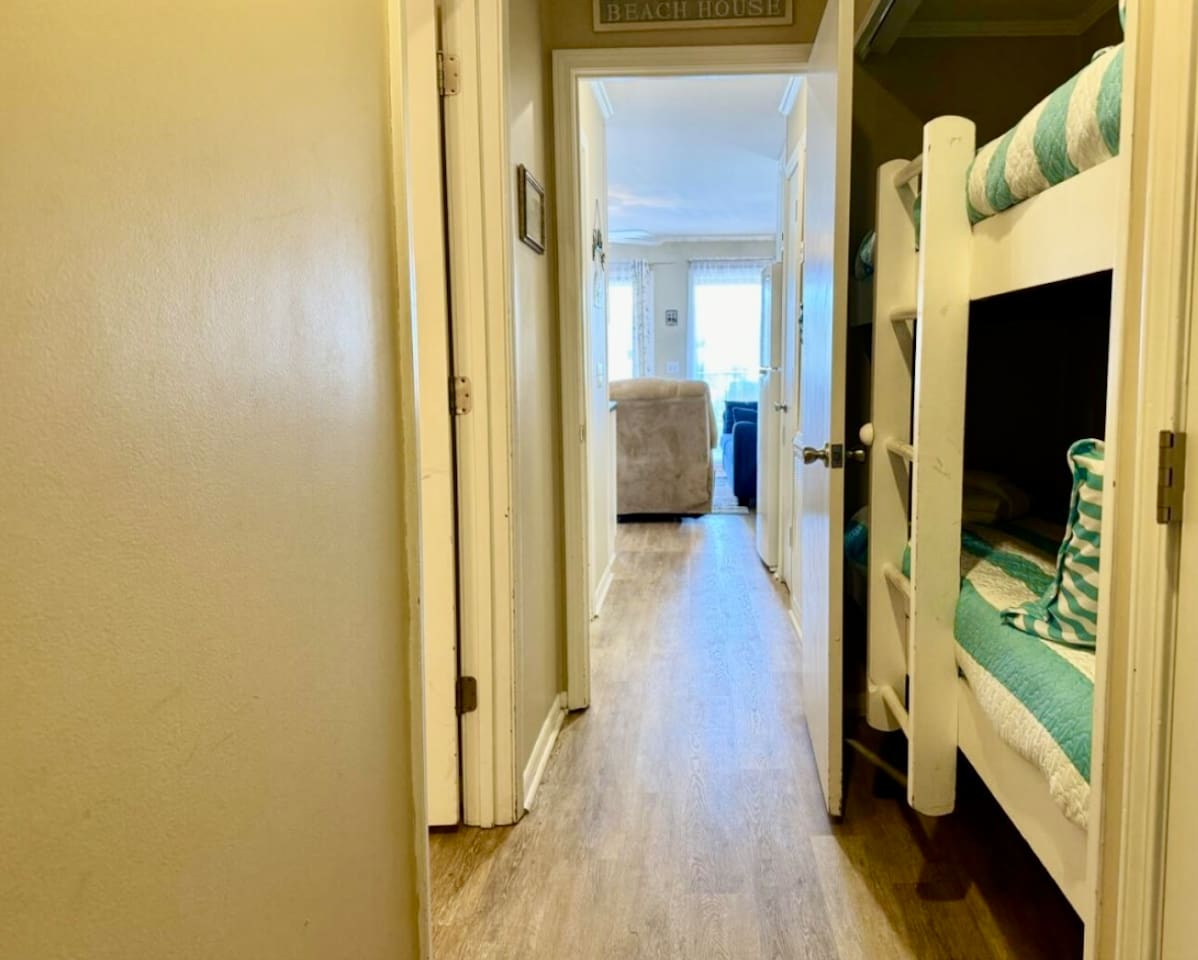 Bunk bed nook off the hallway