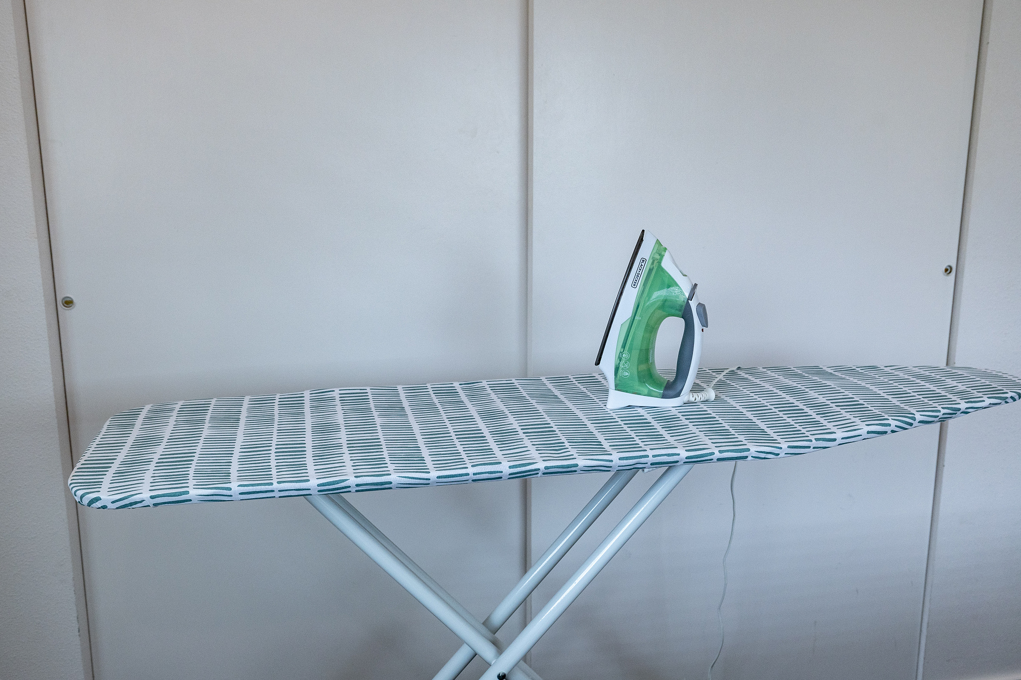 iron and ironing board