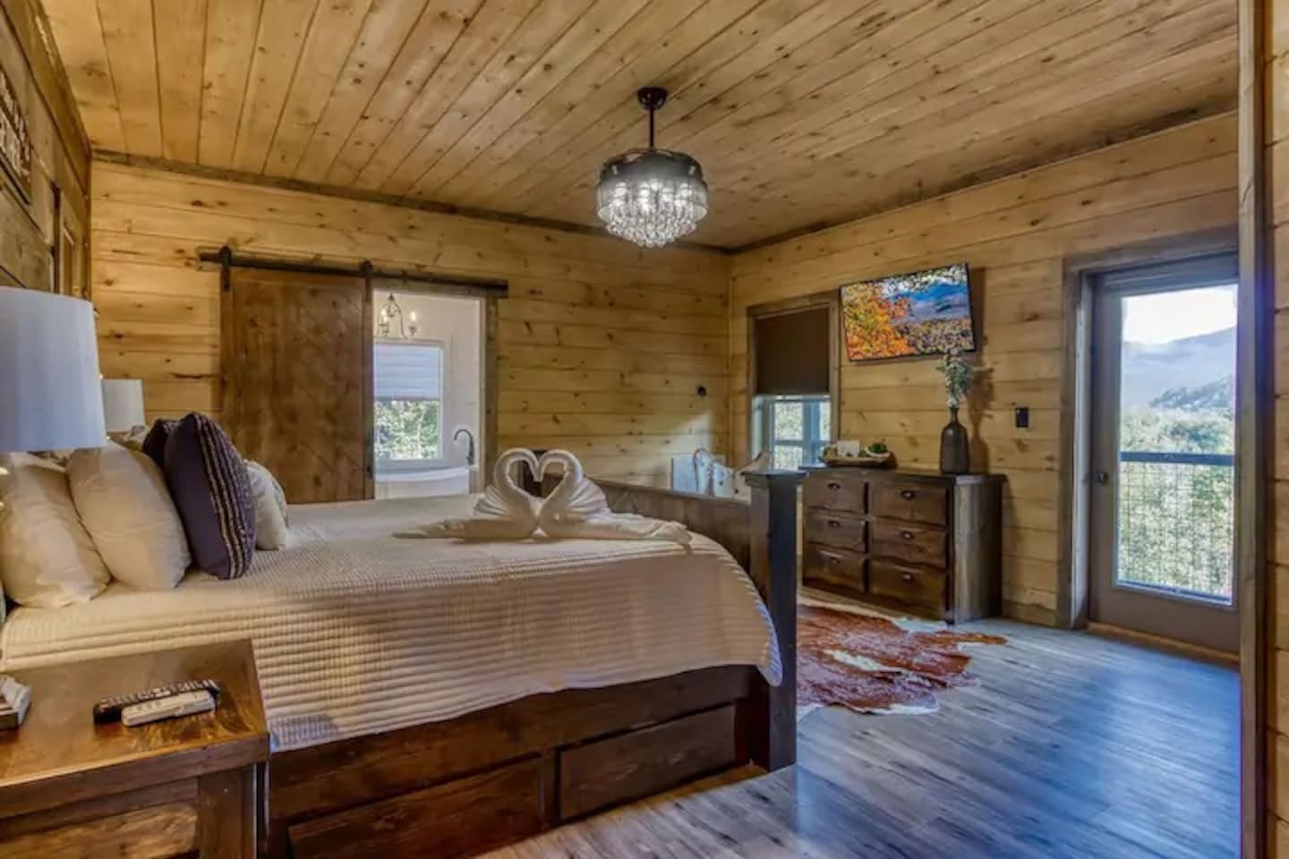 Master bedroom. Located on the second floor. This bedroom has its own private balcony.