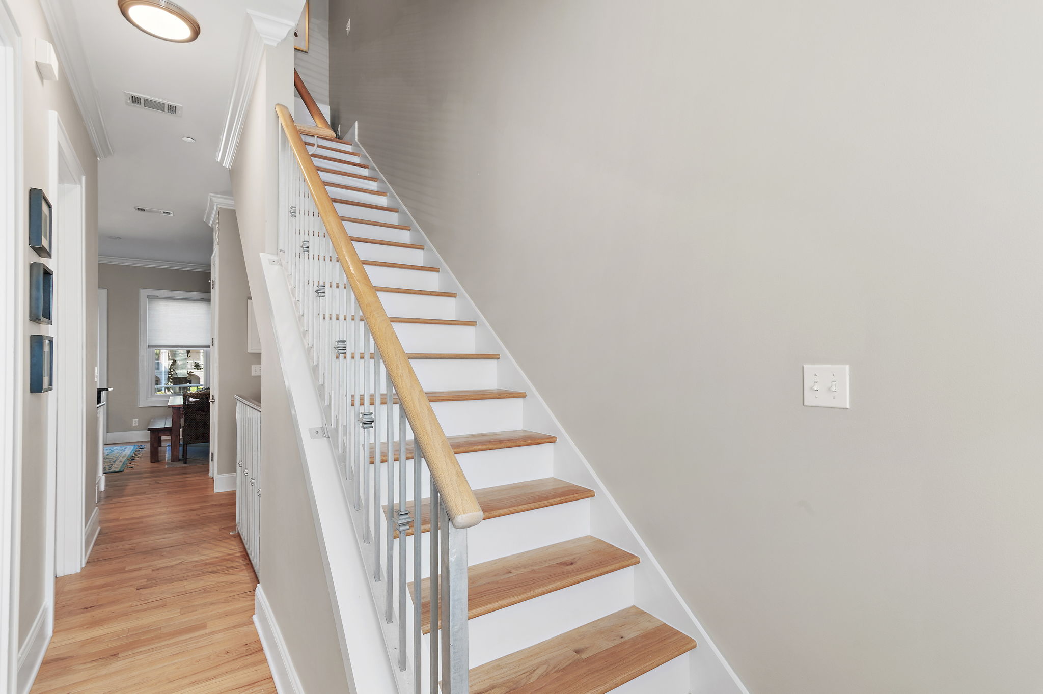 Entry stairs - Did we mention the stairs - they'll help you get swimsuit ready! For ocean views, you have to be high! This is a 3-story home with a rooftop deck on the 4th level.