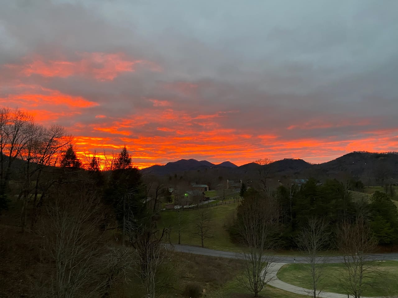 Winter sunset
