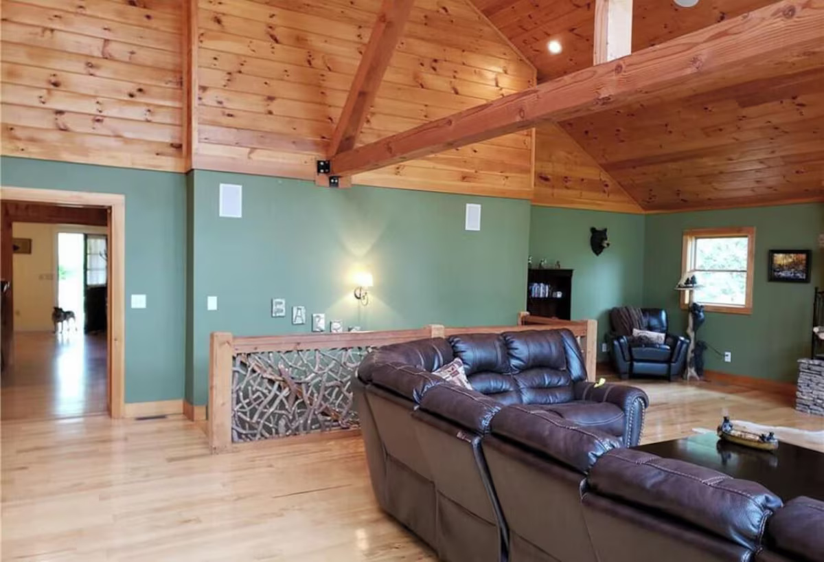 Rustic Cabin Lodge Living Room