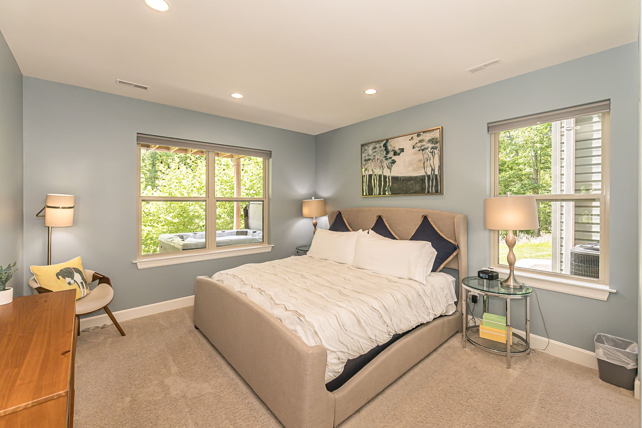 Fourth king bedroom with beautiful natural light.