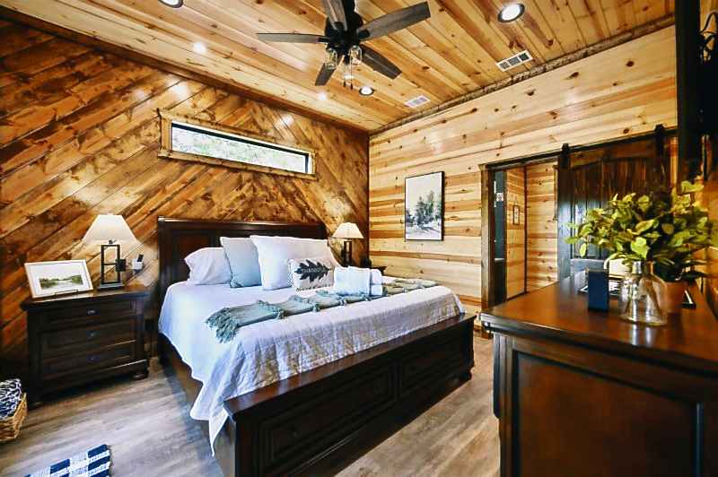 Each bedroom features plush bedding, ensuite bathrooms, and plenty of space to unwind