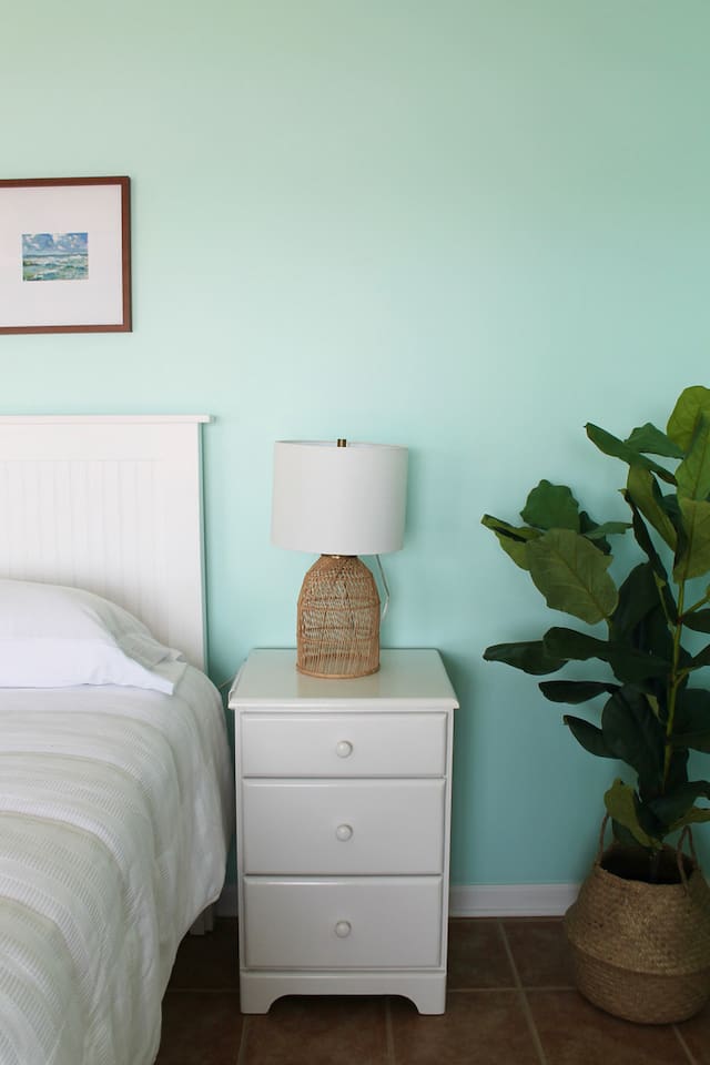 Master bedroom nightstand. 