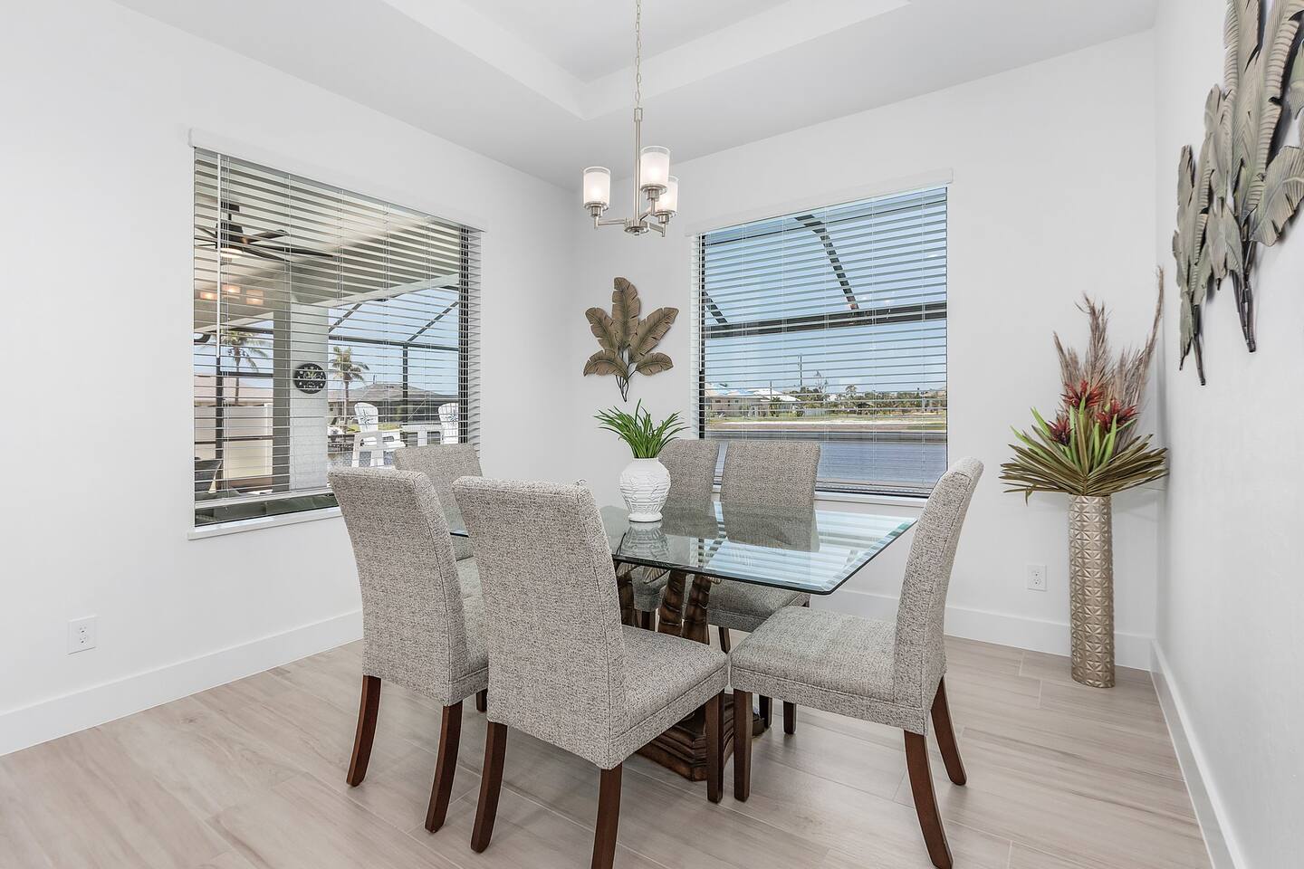 Dining room seating for up to six, overlooking the serene water views!