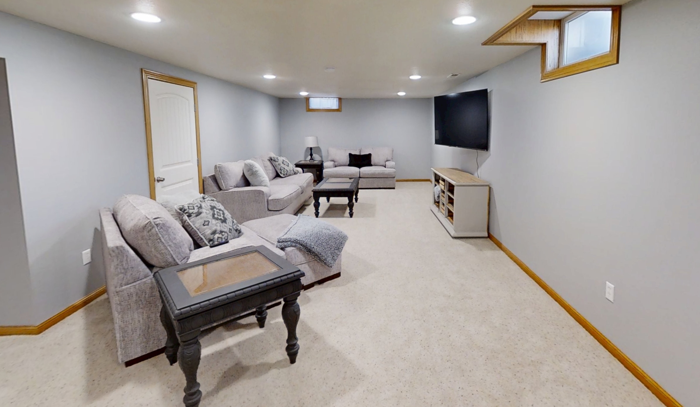 Family Room in the Basement