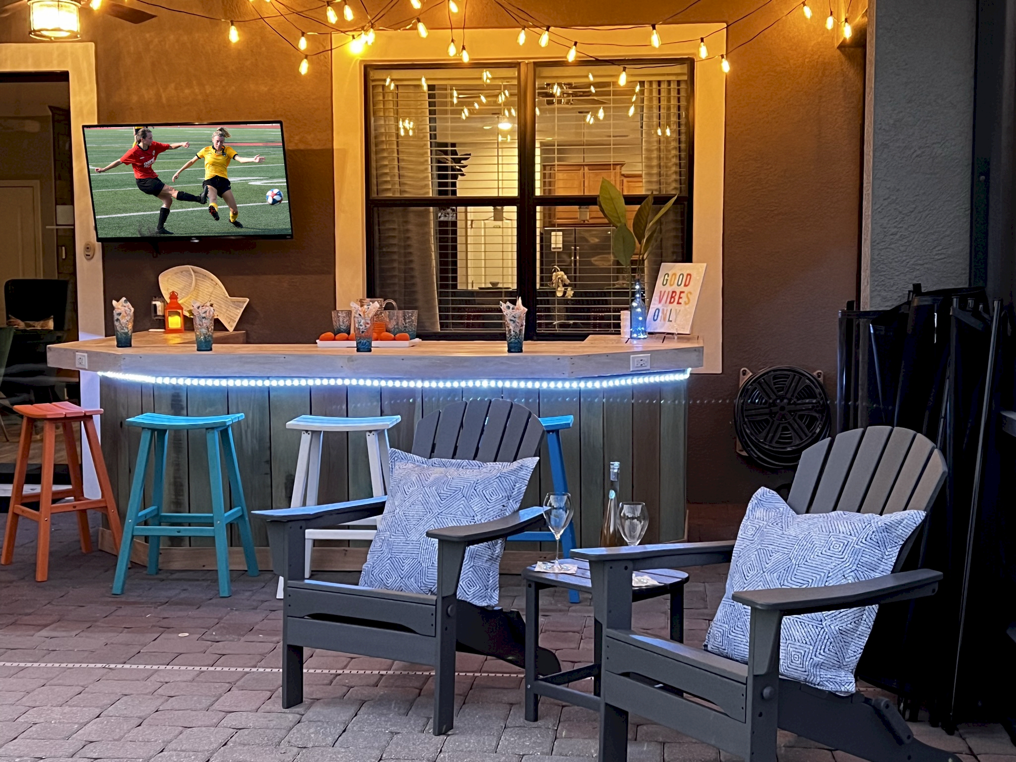 Enjoy Your Favorite Beverage While Watching Television