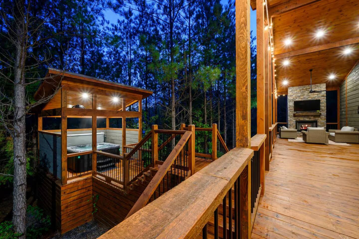 Lounge, dine, or dream on covered decks and open skies.