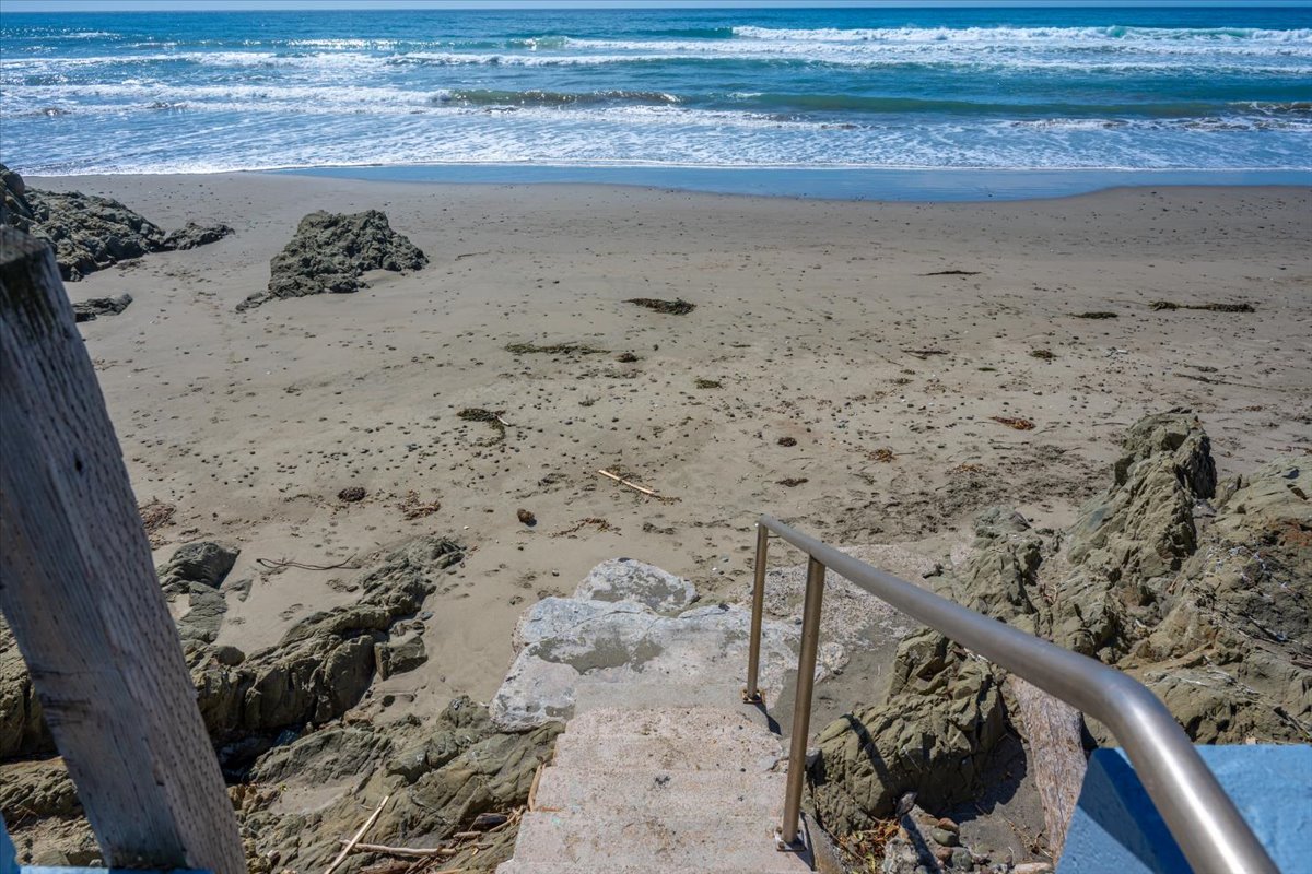 Private stairs to the beach