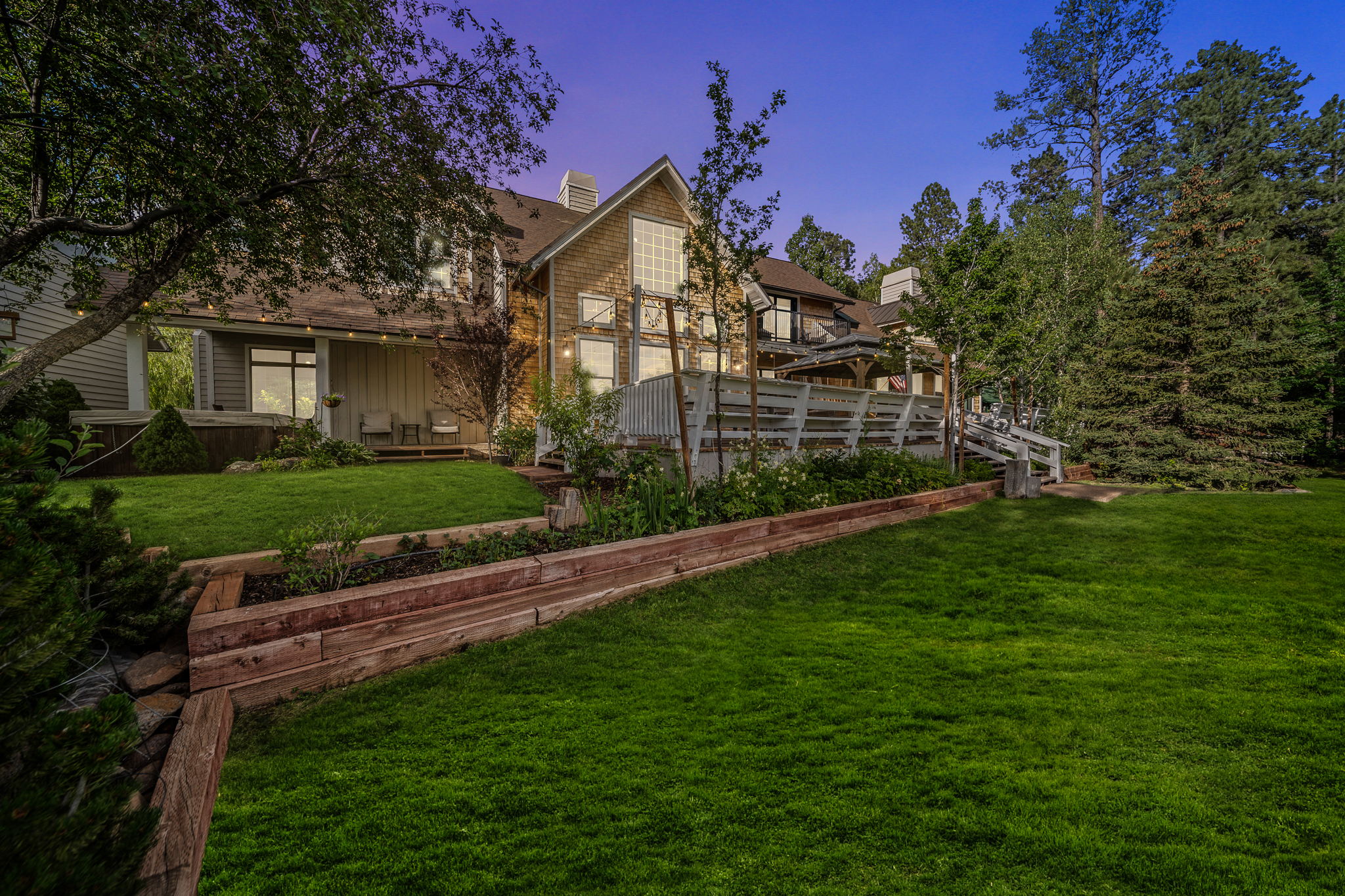 view from back yard