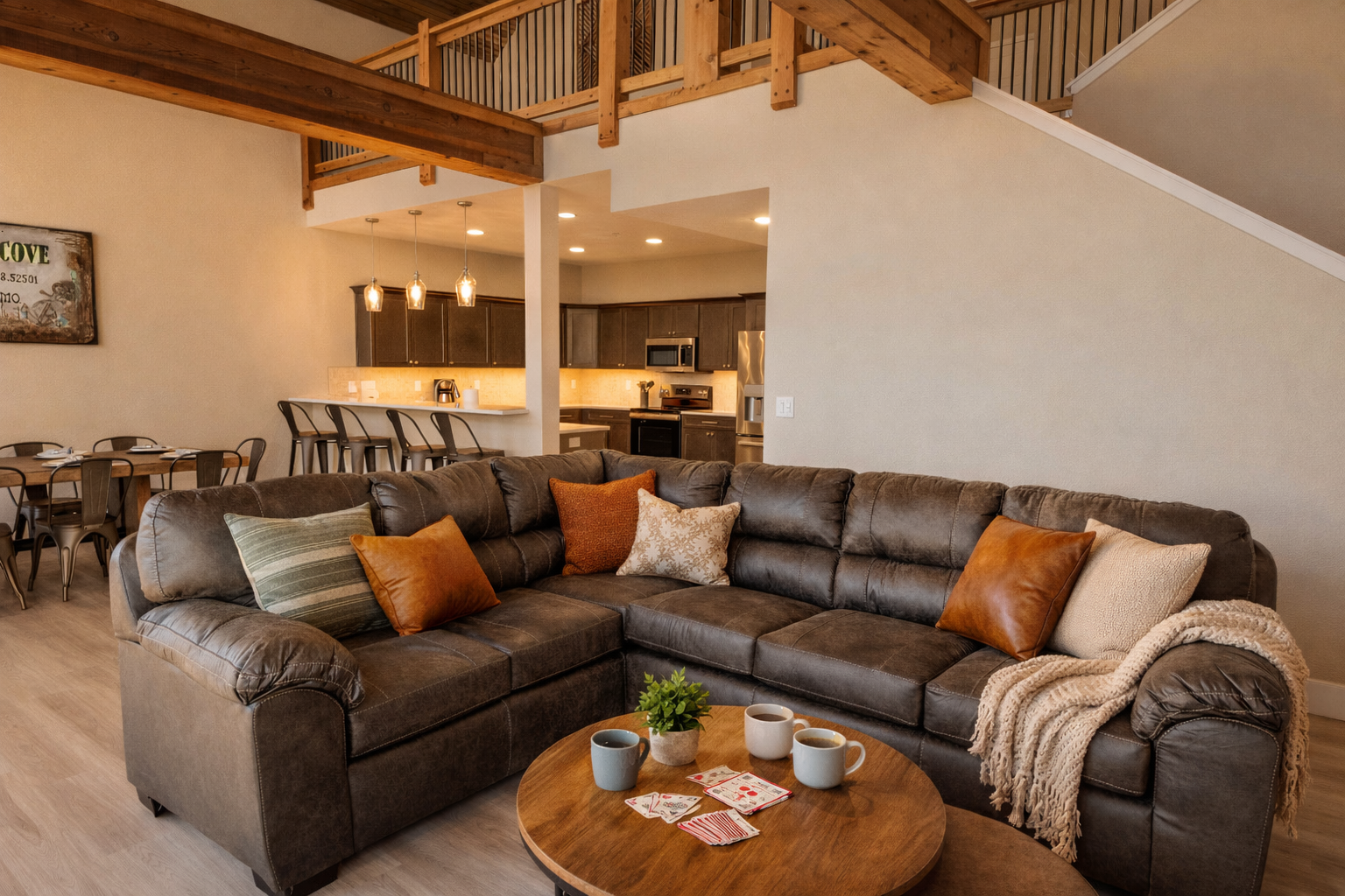 Enjoy the spacious living room 