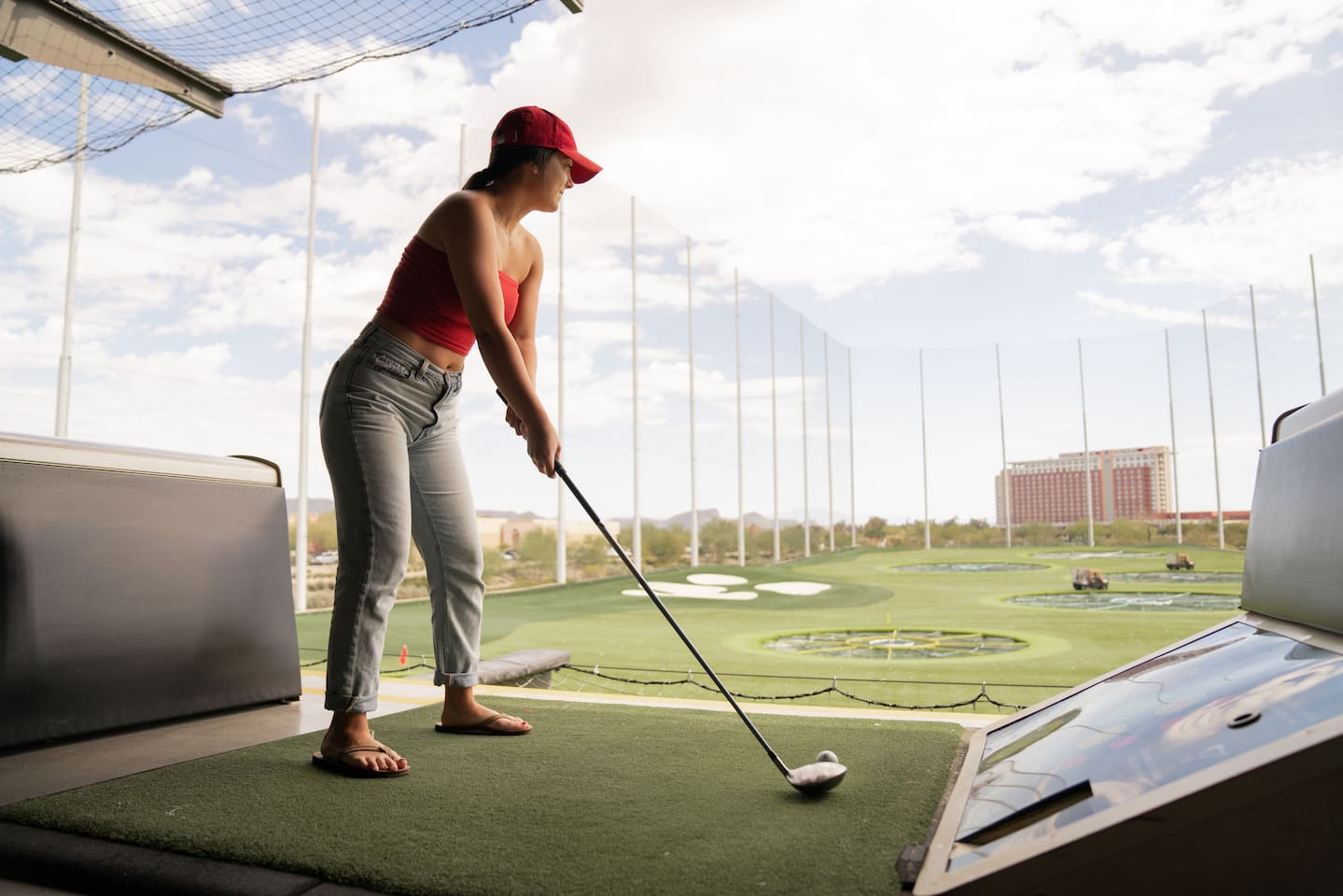 Hit some balls at Top Golf, or at one of the many world-class local golf courses.