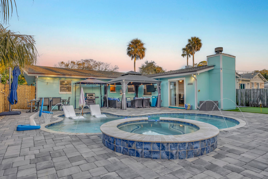 Backyard ready for fun and relaxation