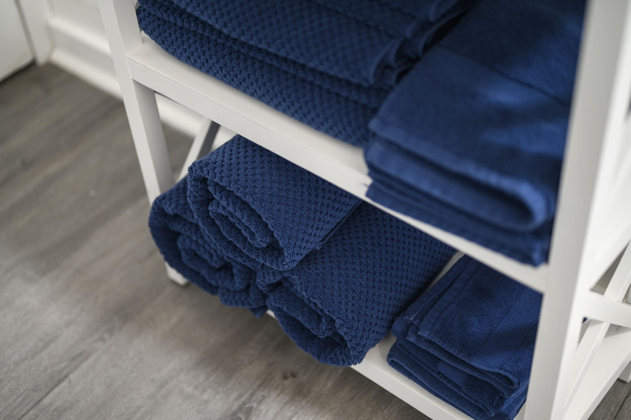 Bathroom towel station
