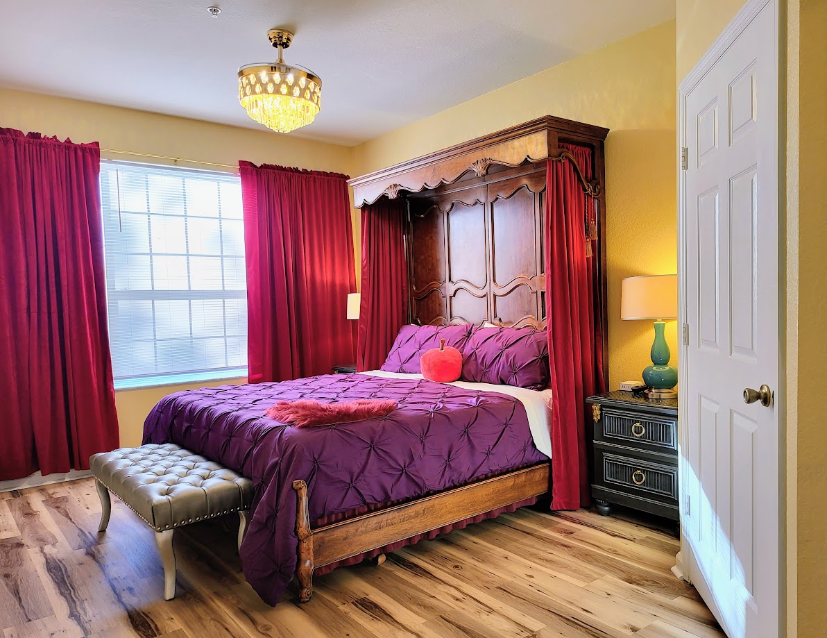 The Evil Queen’s Royal Suite, where mirrors are judgmental and the answer is always you.