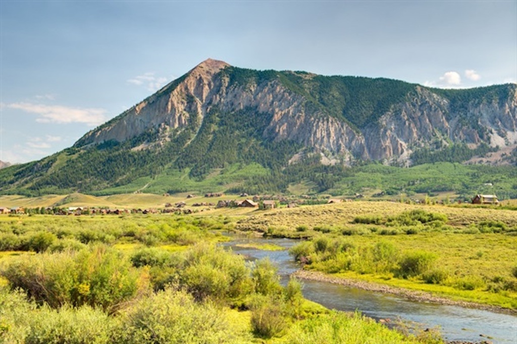 View of Mt CB from Slate River