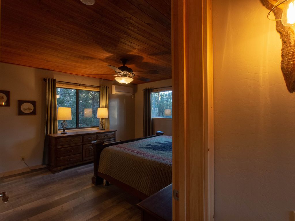 A peek into the master bedroom