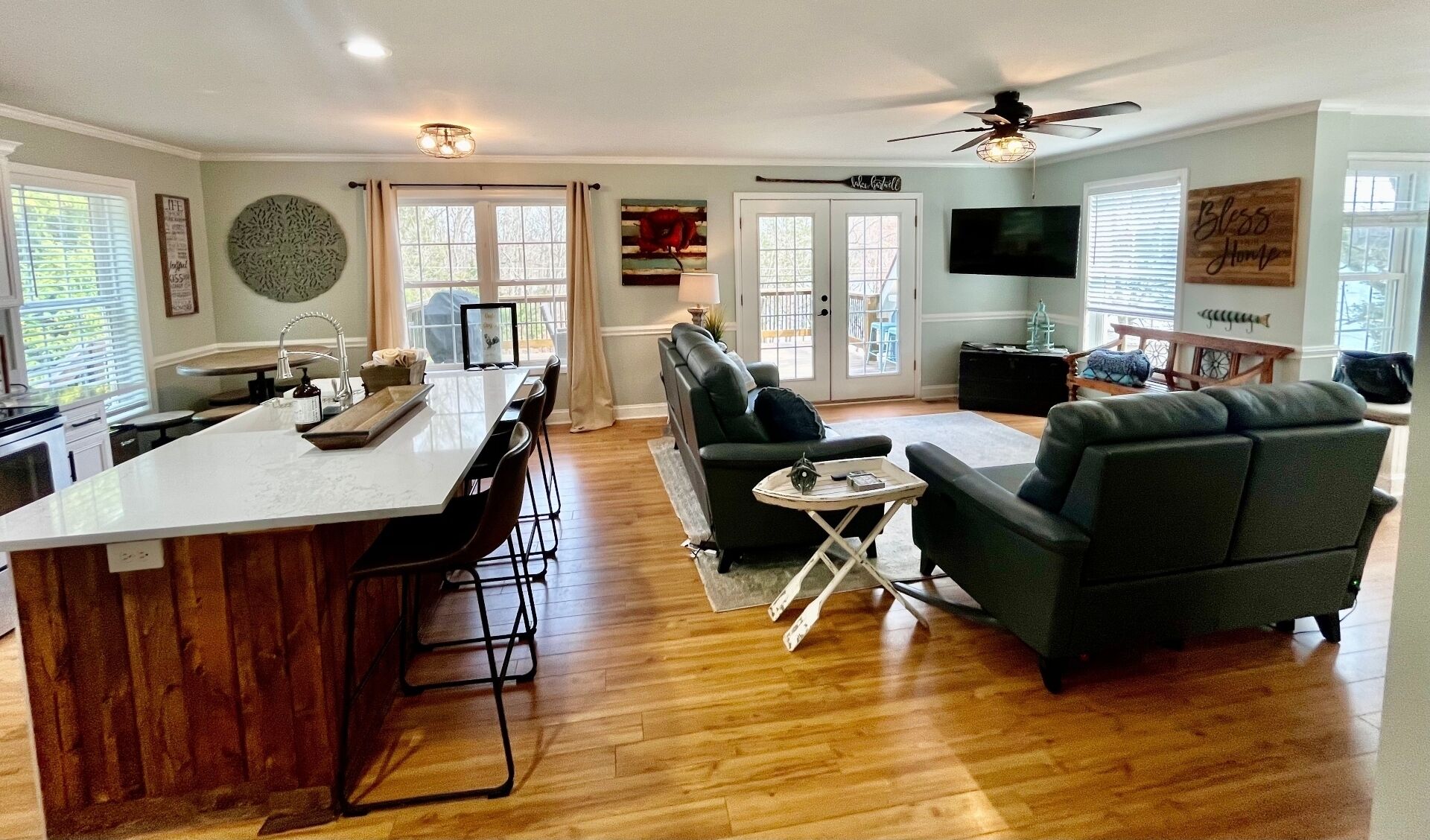 New huge bar seating