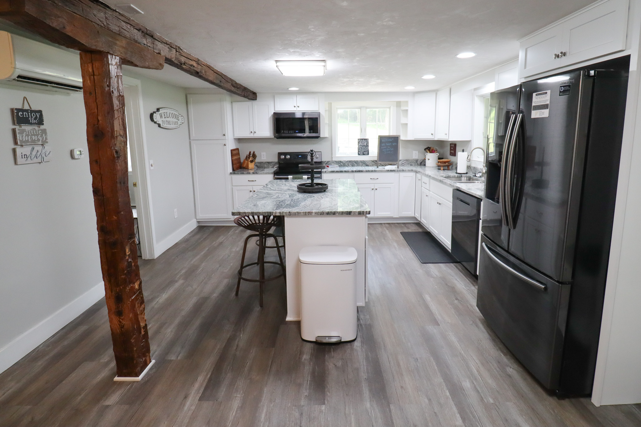 The large kitchen is the heart of the home-perfect for meal prep and making memories