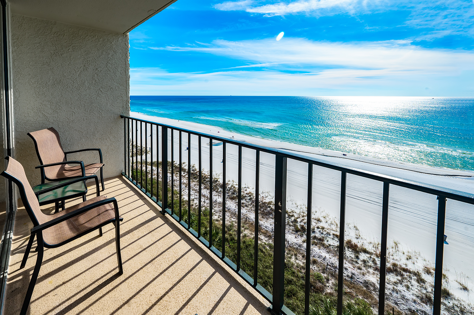 View of the Gulf of Mexico from balcony