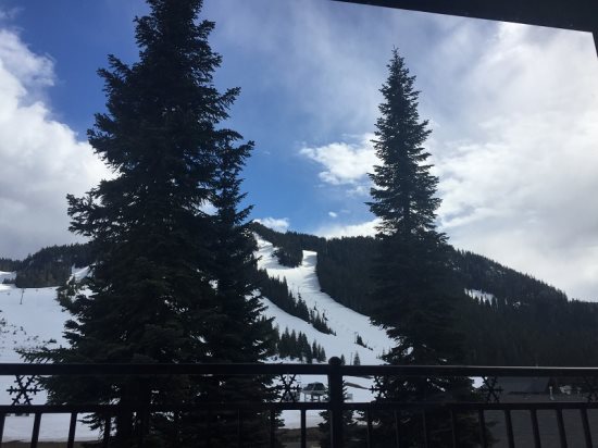 View from outside balcony.