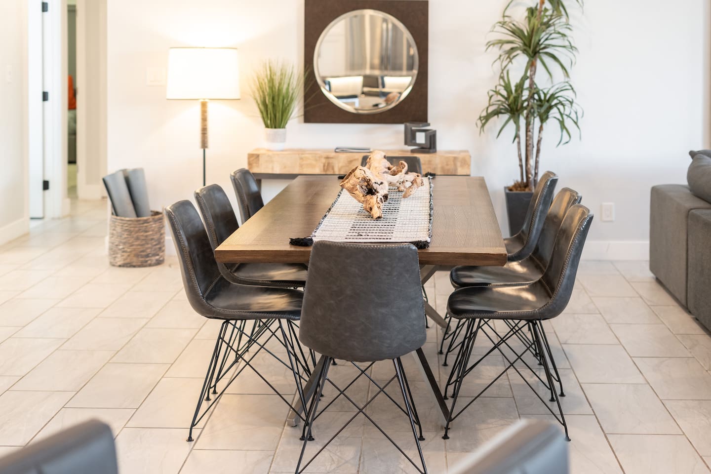 Natural tones and curated design touches.

