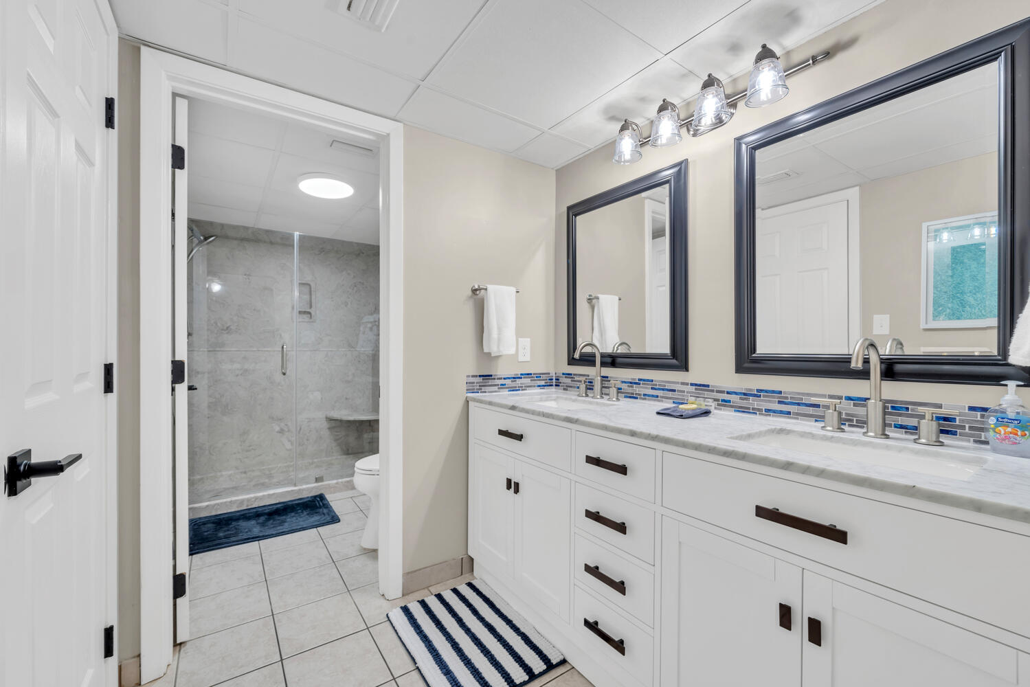 Master bath double vanity