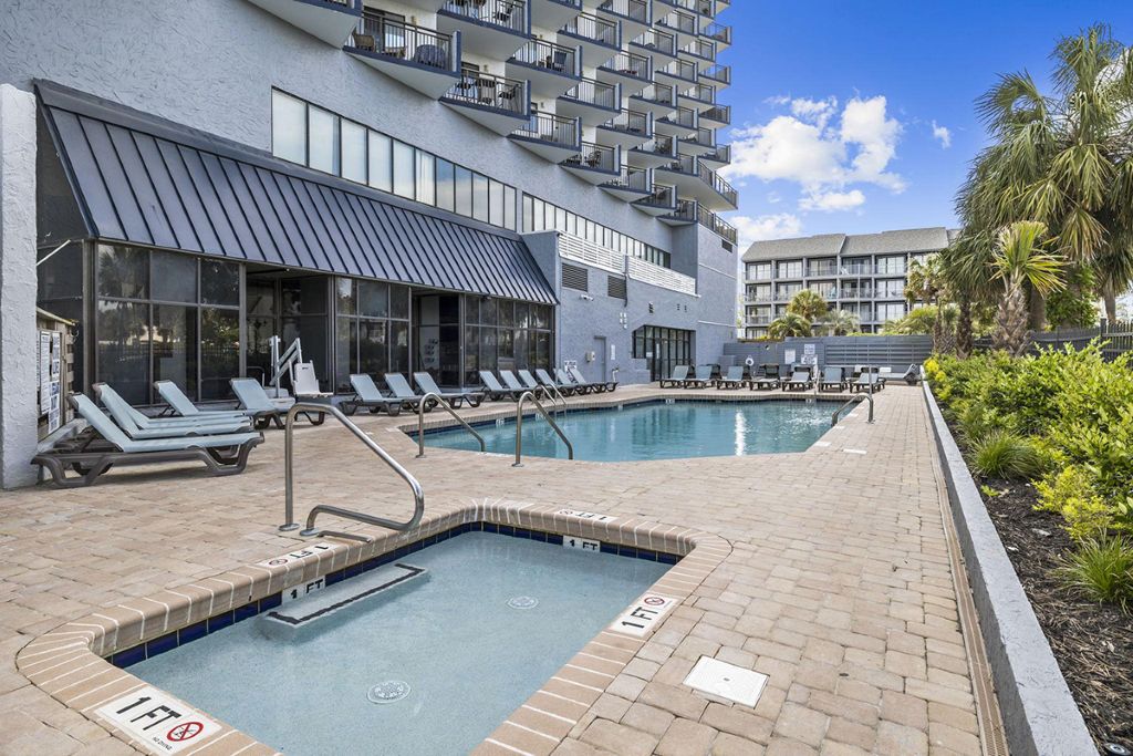 Outdoor Pool and Hot Tub