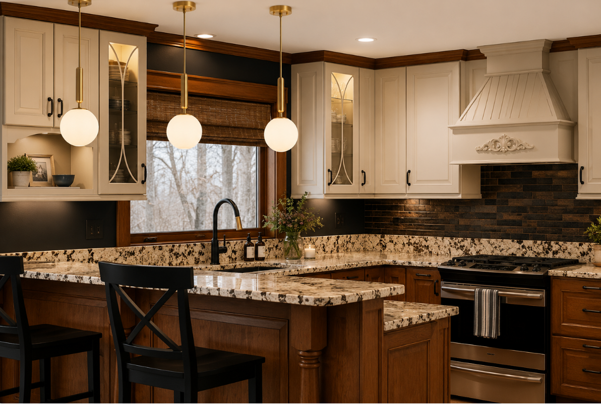 {Chef's Kitchen} Whether you're preparing a holiday feast or sharing coffee before the trails, this thoughtfully designed kitchen brings everyone together.