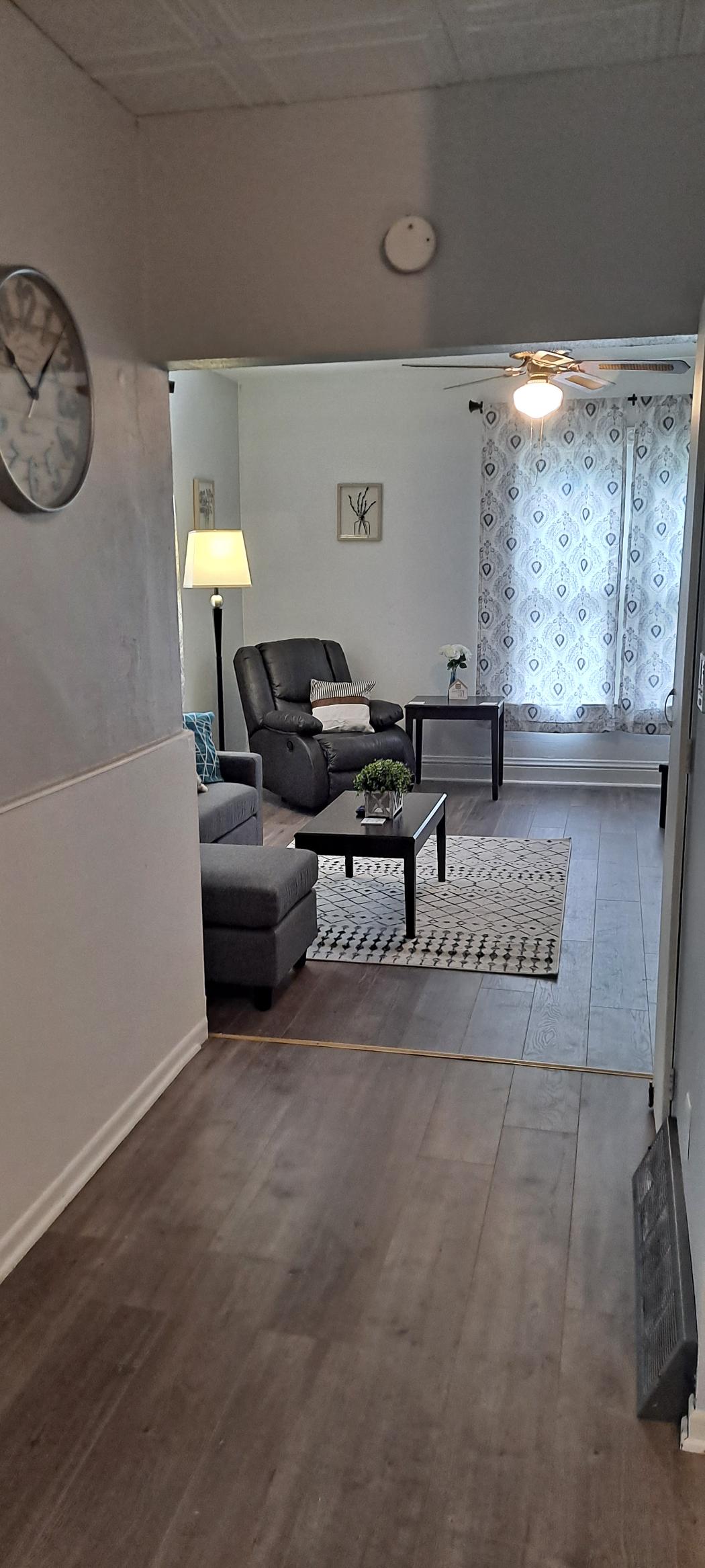 Elegant and cozy—relax in this stylish living space after a day of adventure.